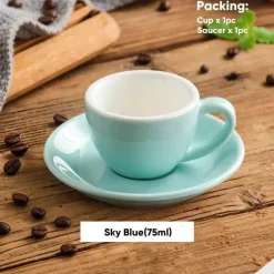 Plates u0026 More Küche & Esszimmer-Espresso-Kaffeetassen-Set aus Keramik – Teetassen und Becher aus Keramik zum Frühstück