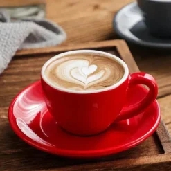 Plates u0026 More Küche & Esszimmer-Espresso-Kaffeetassen-Set aus Keramik – Teetassen und Becher aus Keramik zum Frühstück