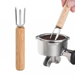 Tom Küche & Esszimmer-Espresso-Rührwerkzeug mit Holzgriff – Perfekt für professionelle Brists