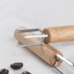 Tom Küche & Esszimmer-Espresso-Rührwerkzeug mit Holzgriff – Perfekt für professionelle Brists