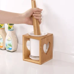 Space Savvy Küche & Esszimmer-Essstäbchenhalter im japanischen Stil – Multifunktions-Aufbewahrungsbehälter