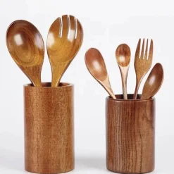 Tom Küche & Esszimmer-Essstäbchenständer aus Holz – Organizer für Küchenutensilien