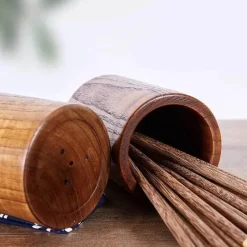 Tom Küche & Esszimmer-Essstäbchenständer aus Holz – Organizer für Küchenutensilien