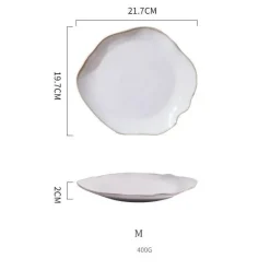 Elegance at the Table Küche & Esszimmer-Essteller-Set aus Keramik – Hochwertige runde Teller für Zuhause und das Restaurant