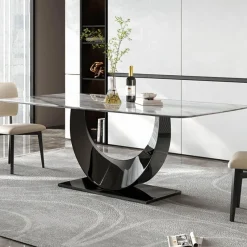 The Lounge Loft Möbel-Esstisch Silvia aus Marmor – Moderne, elegante Möbel für schicke Essbereiche