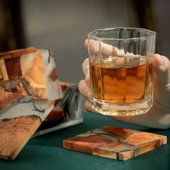 Feast Essentials Küche & Esszimmer-Etherea Getränkeuntersetzer – Elegante dekorative Getränkeuntersetzer