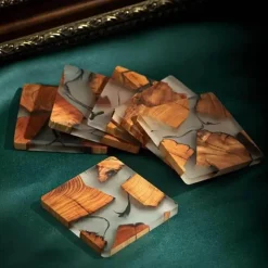 Feast Essentials Küche & Esszimmer-Etherea Getränkeuntersetzer – Elegante dekorative Getränkeuntersetzer