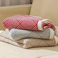 Wrap u0026 Relax Bettzeug-Ethnische Strickdecke - Gemütliches Sofadekor