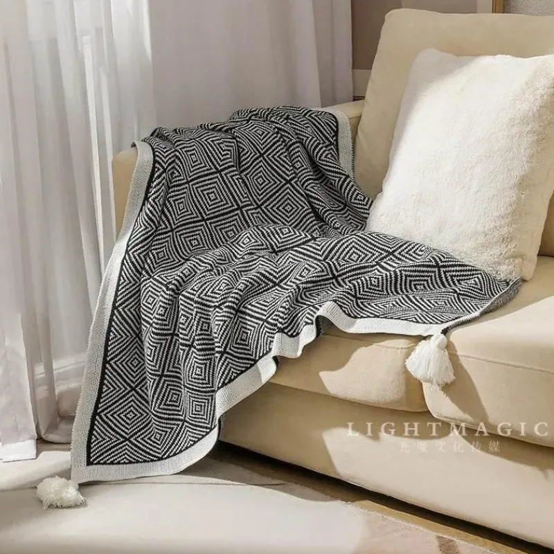 Wrap u0026 Relax Bettzeug-Ethnische Strickdecke - Gemütliches Sofadekor