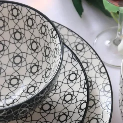 Elegance at the Table Küche & Esszimmer-Euporie Porzellan-Geschirrset – Elegantes Tafelservice