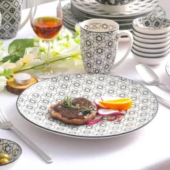 Elegance at the Table Küche & Esszimmer-Euporie Porzellan-Geschirrset – Elegantes Tafelservice