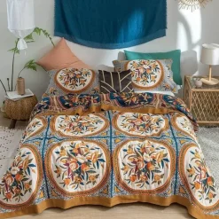 Snug u0026 Soft Bettzeug-Europäische Baumwollgaze-Überwurfdecke - Weicher, leichter Sofabezug