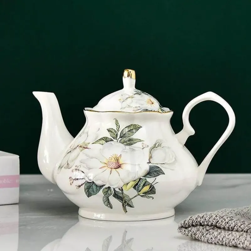 Plates u0026 More Küche & Esszimmer-Europäisches Teekannenset aus Knochenporzellan – Hochwertiger Kaffeekessel aus Porzellan