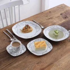 Elegance at the Table Küche & Esszimmer-Eurydome Porzellan-Tafelservice – Elegantes Esstischgeschirr