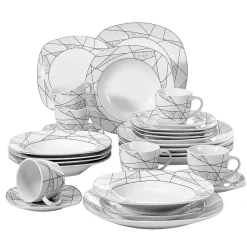 Elegance at the Table Küche & Esszimmer-Eurydome Porzellan-Tafelservice – Elegantes Esstischgeschirr