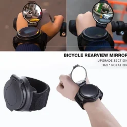 Wilderness Haven Fahrräder & Verkehr|Outdoor-Artikel-Fahrrad-Armbandspiegel – verstellbarer Rückspiegel
