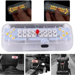 Decor Fahrräder & Verkehr-Fahrradhelm Solar Rücklicht - Wiederaufladbares LED Sicherheitslicht