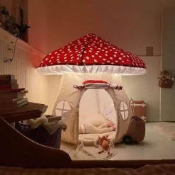 The Decor Haven Babyspielzeug-Fairy Mushroom Mansion Spielzeughaus – Magisches Kinderspielset