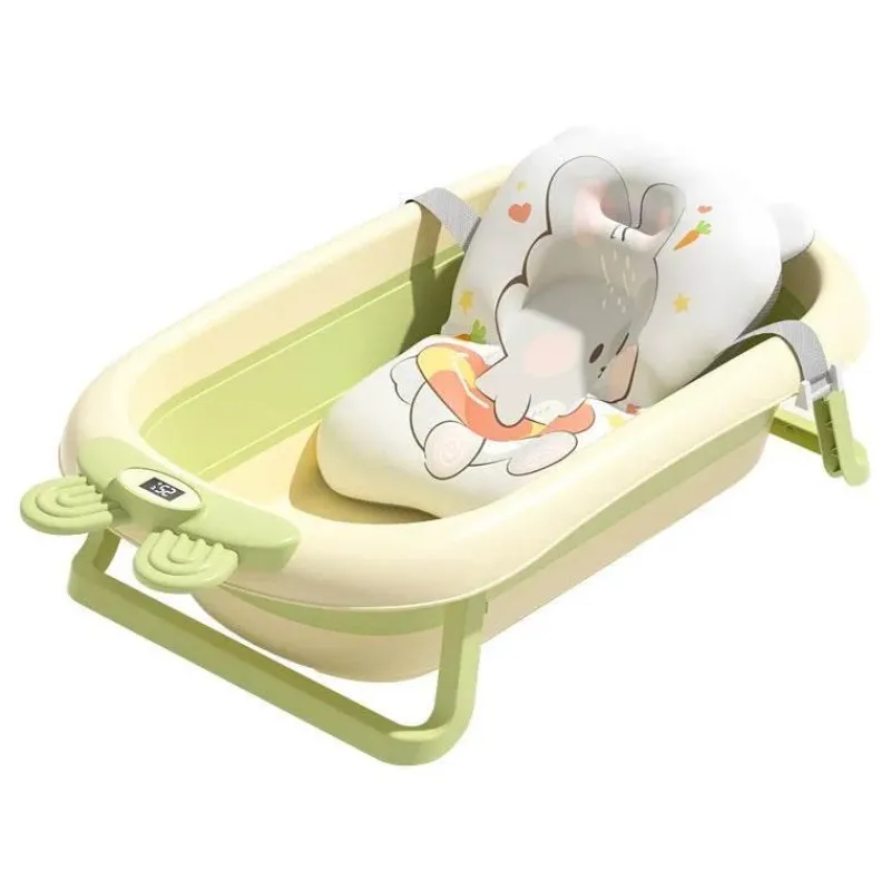 Kinder The Blissful Bath Kinderwagen & Zubehör|Badezimmer-Faltbare Babybadewanne - Temperatursensoranzeige