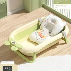 Kinder The Blissful Bath Kinderwagen & Zubehör|Badezimmer-Faltbare Babybadewanne - Temperatursensoranzeige