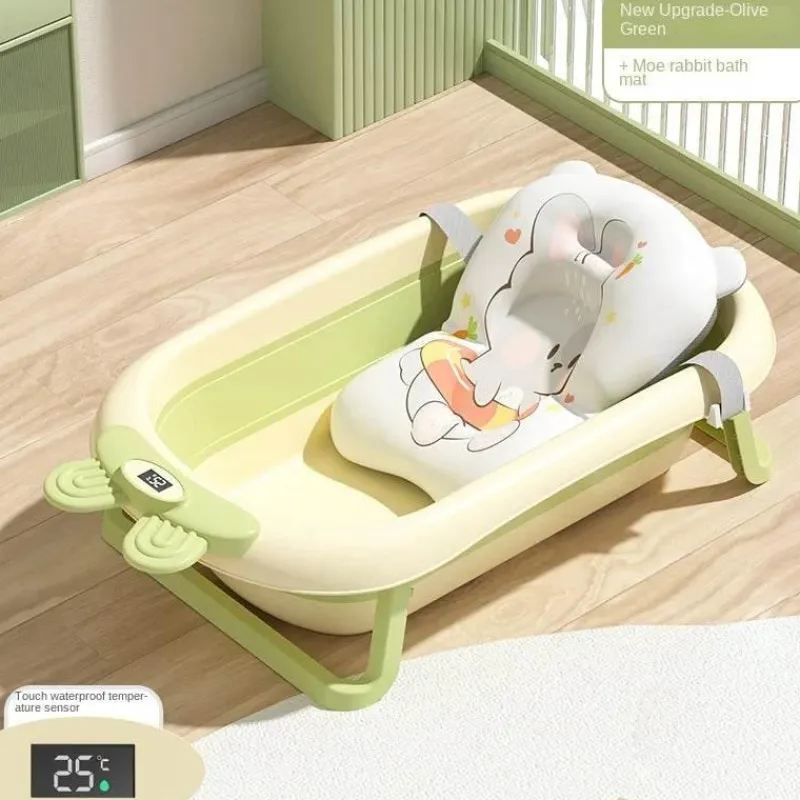 Kinder The Blissful Bath Kinderwagen & Zubehör|Badezimmer-Faltbare Babybadewanne - Temperatursensoranzeige