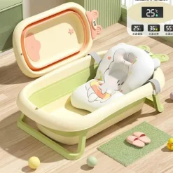 Kinder The Blissful Bath Kinderwagen & Zubehör|Badezimmer-Faltbare Babybadewanne - Temperatursensoranzeige