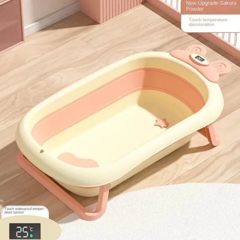 Kinder The Blissful Bath Kinderwagen & Zubehör|Badezimmer-Faltbare Babybadewanne - Temperatursensoranzeige