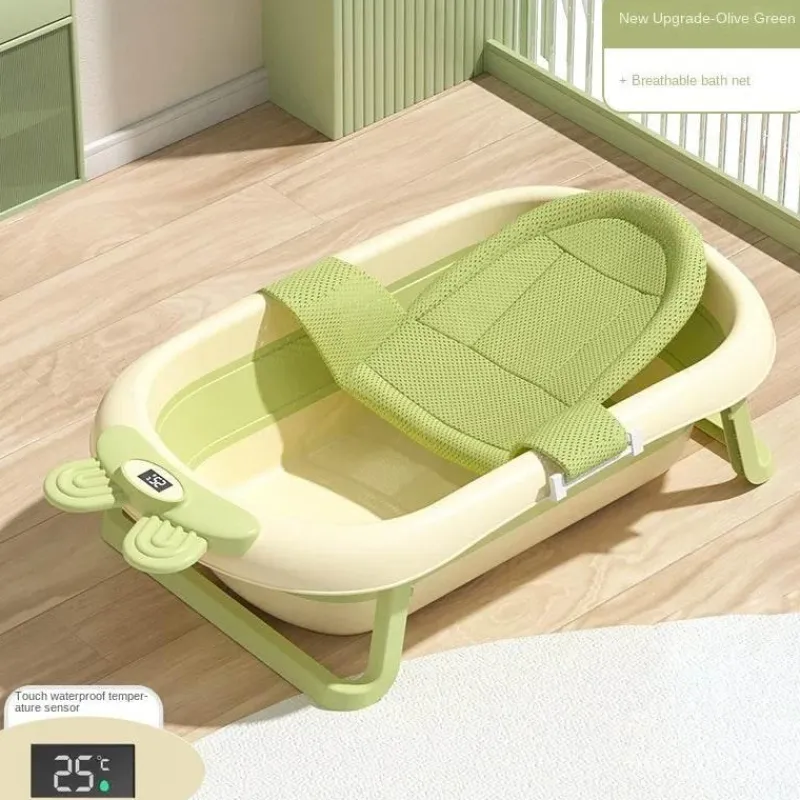 Kinder The Blissful Bath Kinderwagen & Zubehör|Badezimmer-Faltbare Babybadewanne - Temperatursensoranzeige
