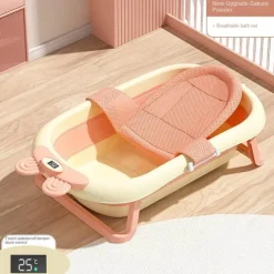 Kinder The Blissful Bath Kinderwagen & Zubehör|Badezimmer-Faltbare Babybadewanne - Temperatursensoranzeige