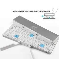 Trail Tech Outdoor-Artikel|Outdoor-Gadgets-Faltbare Bluetooth-Tastatur – Kabellose, tragbare Tipplösung für mehrere Geräte