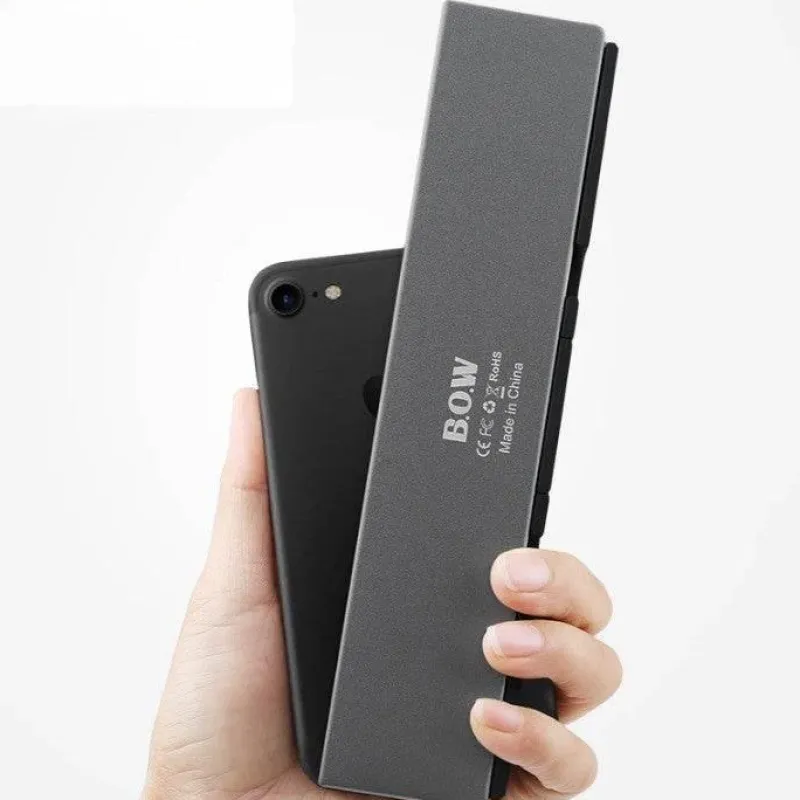 Trail Tech Outdoor-Artikel|Outdoor-Gadgets-Faltbare Bluetooth-Tastatur – Kabellose, tragbare Tipplösung für mehrere Geräte