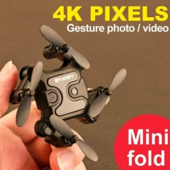 The Decor Haven Outdoor-Gadgets|Outdoor-Artikel-Faltbare Mini-HD-FPV-Drohne – intelligenter Quadrocopter mit Fernbedienung