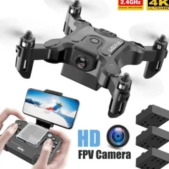 The Decor Haven Outdoor-Gadgets|Outdoor-Artikel-Faltbare Mini-HD-FPV-Drohne – intelligenter Quadrocopter mit Fernbedienung