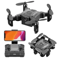 The Decor Haven Outdoor-Gadgets|Outdoor-Artikel-Faltbare Mini-HD-FPV-Drohne – intelligenter Quadrocopter mit Fernbedienung