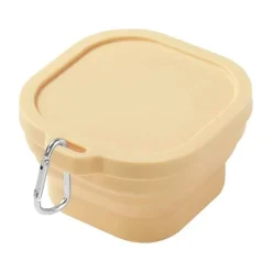 Tom Küche & Esszimmer-Faltbare Schüssel aus Silikon – Tragbare Bento-Box, Lebensmittelbehälter