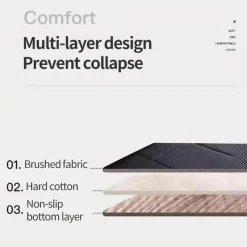 Tranquil Touch Gesundheits-Gadgets|Gesundheits- Und Entspannungstools-Faltbare, weiche Matratze – bequemes mehrschichtiges Tatami-Design