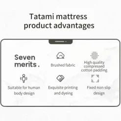 Tranquil Touch Gesundheits-Gadgets|Gesundheits- Und Entspannungstools-Faltbare, weiche Matratze – bequemes mehrschichtiges Tatami-Design