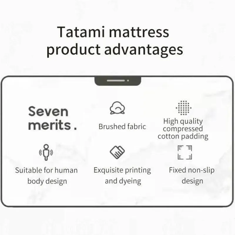 Tranquil Touch Gesundheits-Gadgets|Gesundheits- Und Entspannungstools-Faltbare, weiche Matratze – bequemes mehrschichtiges Tatami-Design
