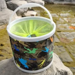 Roam Ready Outdoor-Artikel|Heimwerkzeuge-Faltbarer Angeleimer aus Segeltuch – Tragbares Campingzubehör