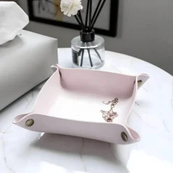 Cozy Nest Decor Wohndeko-Faltbarer Aufbewahrungs-Organizer – Schatzschale für einfache Organisation