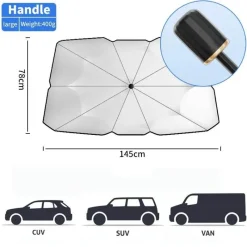Wild u0026 Free Gear Autozubehör|Automobilindustrie-Faltbarer Auto-Windschutzscheiben-Regenschirm – Sonnenschutz zum Schutz des Fahrzeugs