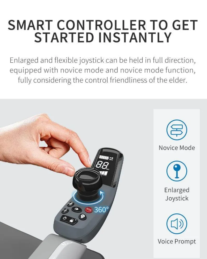 The Relaxation Nook Mobilitäts- Und Support-Tools|Gesundheits-Gadgets-Faltbarer Elektrorollstuhl - Moderner Mobilitätsroller