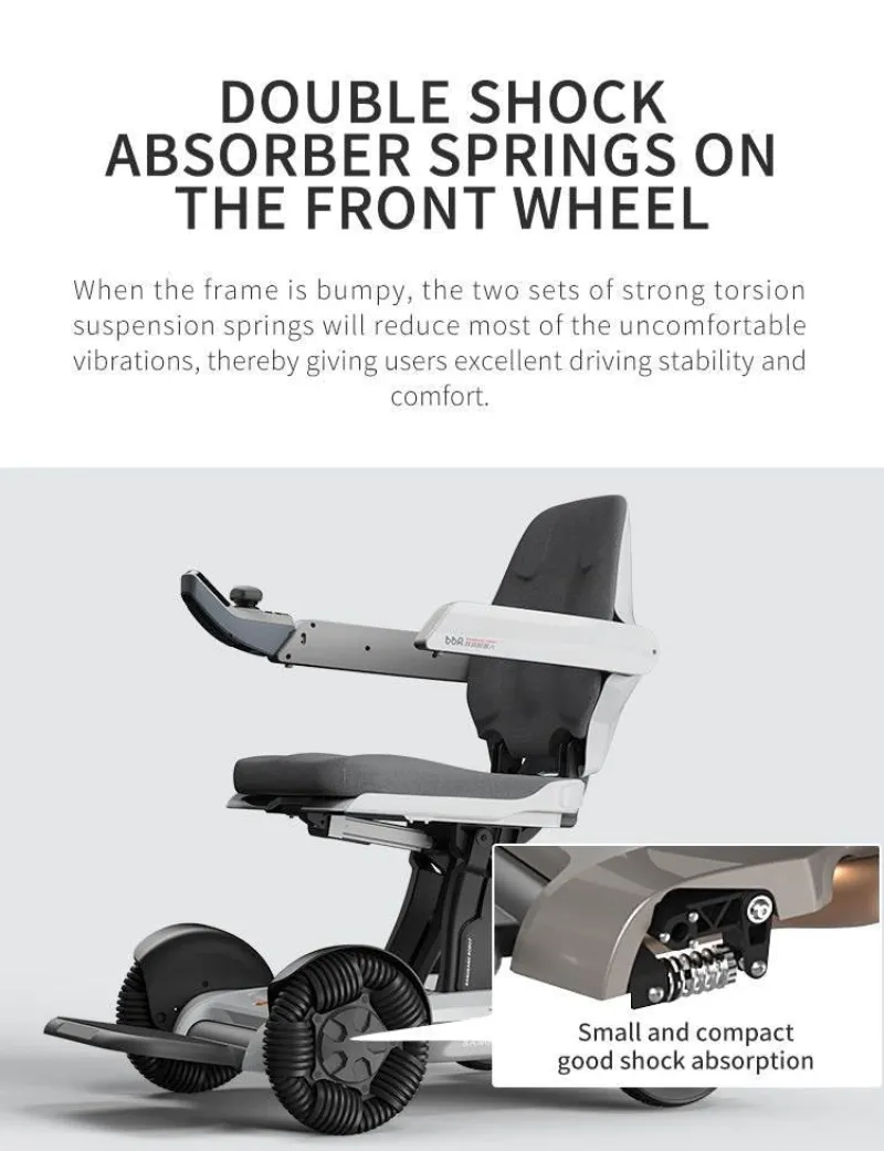 The Relaxation Nook Mobilitäts- Und Support-Tools|Gesundheits-Gadgets-Faltbarer Elektrorollstuhl - Moderner Mobilitätsroller