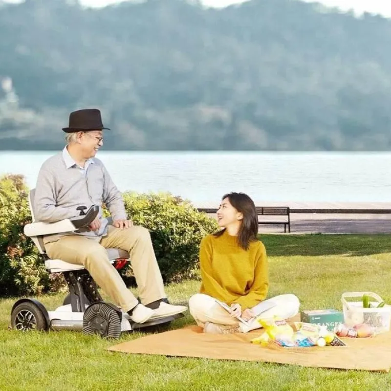 The Relaxation Nook Mobilitäts- Und Support-Tools|Gesundheits-Gadgets-Faltbarer Elektrorollstuhl - Moderner Mobilitätsroller