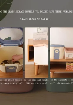 Space Savvy Küche & Esszimmer-Faltbarer, feuchtigkeitsbeständiger Vorratsbehälter für Lebensmittel – platzsparender Küchen-Organizer