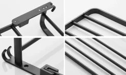 The Blissful Bath Badezimmer-Faltbarer Handtuchhalter aus Aluminium – platzsparender Badezimmer-Organizer