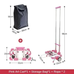 Roam Ready Outdoor-Artikel|Outdoor-Gadgets-Faltbarer Handwagen - Tragbarer Mehrzweckwagen