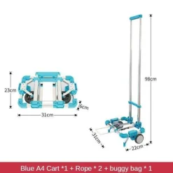 Roam Ready Outdoor-Artikel|Outdoor-Gadgets-Faltbarer Handwagen - Tragbarer Mehrzweckwagen