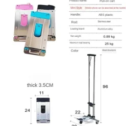 Roam Ready Outdoor-Artikel|Outdoor-Gadgets-Faltbarer Handwagen - Tragbarer Mehrzweckwagen