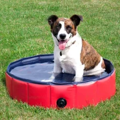 Decor Haustierzubehör-Faltbarer Haustier-Badepool - Tragbarer Hunde- und Katzenpool